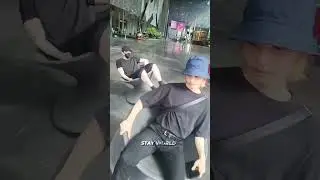 Bang Chan and Felix spinning top chairs