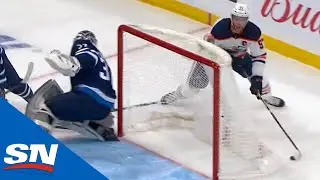 Connor McDavid Fakes Out Connor Hellebuyck Before Wraparound Goal
