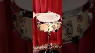 Stagg Jia natural laquerd custom snaredrum 14