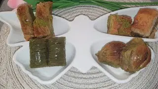 Unboxing turkish Baklawa box ||Asmr filling platter with Baklava #viral #trending #sweets