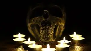 Horror Candles Skull Ambiance 1 hour (with background music)