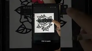 Quick Tattoo Design Coloring in Procreate Tutorial #Shorts #tattoos #art