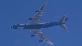 (4k) Boeing 747-4R7F (B744) Silk Way West Airlines 4K-SW800 10058m 856km/h (odległość: 19-12km)