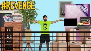 I threw all his stuff in the Balcony! (HARSH REVENGE!!)