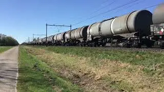 DB Cargo 189 823 With GATX Tankers Freight Train at Horst-America the Netherlands 17.4.2022 Railfan