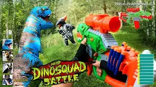 NERF GUN DINOSQUAD BATTLE 3 | Nerf First Person Shooter!