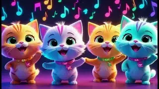 Seven Dancing Kittens Sing the Days + More Nursery Rhymes & Kids Songs