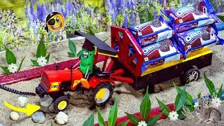 Top diy kids cry for oreo biskit on tractor fun science project by @snookey pie