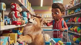 3D Cartoon Cowboy Dog&rsquo;s Supermarket Toy Adventure
