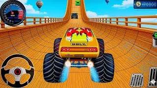 MONSTER TRUCK MEGA RAMP IMPOSSIBLE DRIVER - MONSTER TRUCK MEGA RAMP RACING - ANDROID GAMEPLAY VIDEO 