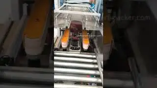 Testing video for automatic carton box tape sealing packing machine carton sealer line