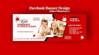 How to design Facebook cover | Facebook banner | Banner in Photoshop cc
