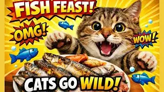 Fish Feast : Cats Go Wild !😻🐟