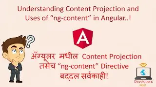 Understanding Content Projection in Angular | Uses of ng-content in Angular in Marathi |Transclusion