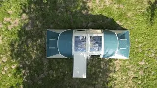 Skandika Kalmar 6 Tunnelzelt | Panoramadach aus transparenter Folie mit Dachabdeckung