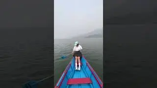 Nepal🇳🇵pokhara fewatal Lake💗 @LadyBikerCop  #shorts #youtubeshorts