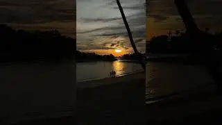 Sunset at Sentosa Beach Singapore #singaporenature #singaporetravel