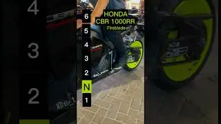 Maximum speed for each gear on a Honda CBR1000RR Fireblade