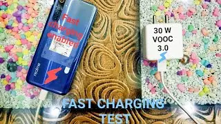 Realme 6 fast charging test(30 W VOOC 3.O)#realme6 #fastcharging # funnychargingvideo #withme