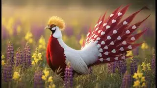 Unbelievable! The Rare Heart-Tailed Pheasant Captured in 4K Ultra HD (Most Beautiful Bird)