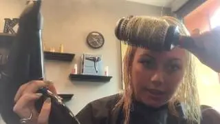 How to blow dry the perfect swoop bang!