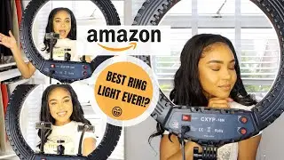 UNBOXING 18INCH RING LIGHT || BEST RING LIGHT FOR YOUTUBE  REVIEW 2021 FROM AMAZON + SETUP/DEMO