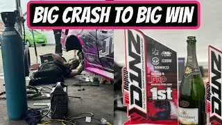 Big CRASH then WINNING the event!