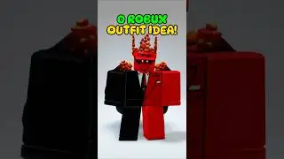 Идея наряда за 0 робуксов! Бесплатные красные предметы и классический аватар! #roblox #шорты