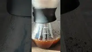 Watch Coffee Fill Up: Stainless Filter Magic ☕ #asmr #pourover