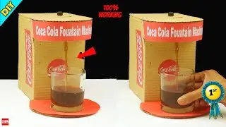 How to Make Coca Cola Fountain Machine from Cardboard