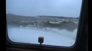 Schwerer Sturm auf der Elbe bei Teufelsbr&uuml;ck