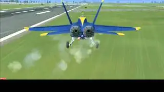 The CRAZY F-18 and an intercept attempt