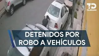 Detienen a dos hombre por el robo de accesorios de vehículos en Monterrey