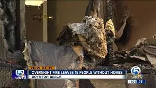 Boynton Beach fire displaces 15 people