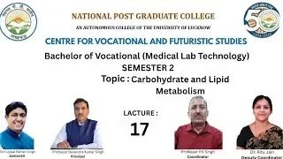 Carbohydrate and Lipid Metabolism