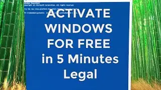ACTIVATE WINDOWS FOR FREE in 5 Minutes - PowerShell Legal