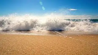 Ocean waves sounds sleep music noise beach sand 