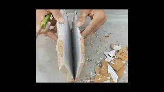 Yellow coated shale stone✨😍💫slicing✨❤️#satisfying#shorts #ytshorts#yummy#crunch#shalestone#iloveclay