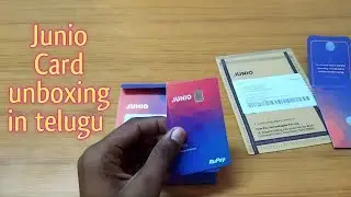 Junio neo bank app for minor card unboxing in telugu