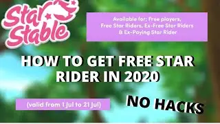 HOW TO GET FREE STAR RIDER 2020 // NO HACKS // STAR STABLE STAR RIDER CODE // STAR STABLE ONLINE