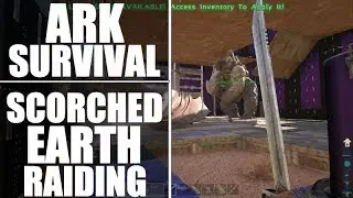 Ark Survival Scorched earth RAID! KILLING ALL THE DRAGONS! (ark official raid)