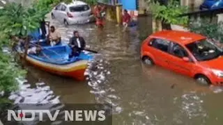 Boats out on the streets as heavy rain pounds Chennai