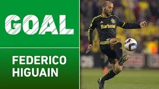 GOAL: Federico Higuain scores a stunning bicycle kick on MLS Opening Day