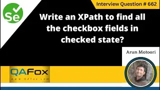 Напишите XPath для поиска всех полей флажков в отмеченном состоянии (вопрос собеседования по Sele...