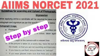 How to fill Norcet  Guidelines for Scanning Photograph, Signature and Left Thumb Impression 2021