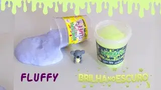 TESTANDO SLIMES PRONTAS #3 | Kimeleka Fluffy e a Que Brilha No Escuro