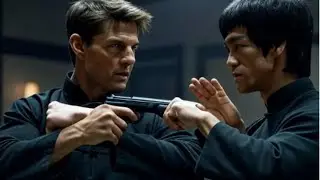 🥋 Bruce Lee vs Tom Cruise 💥 Legendary Clash of Speed, Stunts & Martial Arts Mastery 🎬⚡️