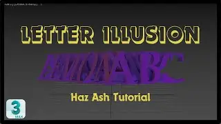 Dual Letter Illusion | 3Ds Max Tutorial