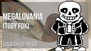 Viola Sheet Music: How to play Megalovania by Toby Fox