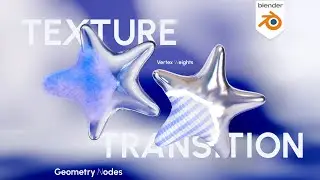 Blender Texture Transition Explained | Geometry Nodes + Vertex Weights